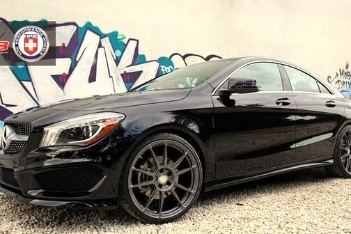 2014 Black on Black Mercedes CLA