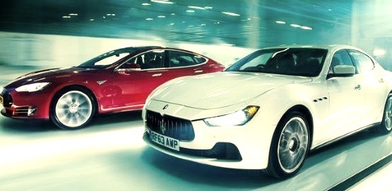 Maserati Ghibli Versus Tesla Model S
