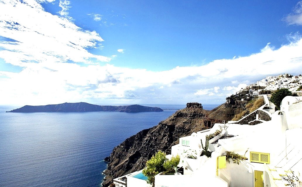 Santorini, Architecture, Landscape, Hotels, Greece