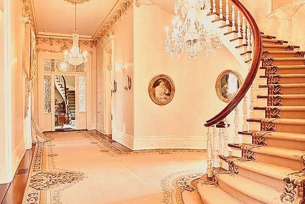 Luxury Staircase in a Mansion