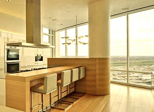 Luxury Penthouse Kitchen with a View