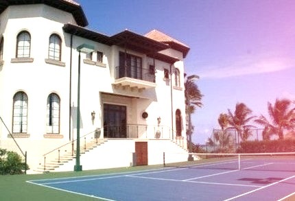 Big Mansion With a Private Tennis Court